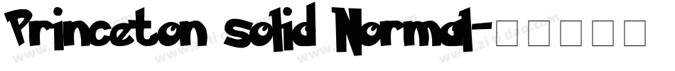 Princeton solid Normal字体转换